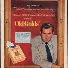 1952 Old Gold Cigarettes Ad "For a Treat"