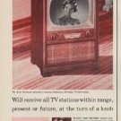 1952 Arvin TV Ad "all-channel super 28"