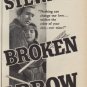 1950 Broken Arrow Movie Ad "starring James Stewart"