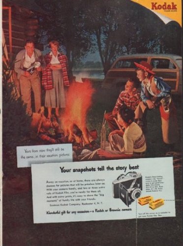 1950 Kodak Ad "Years from now"