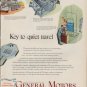 1950 General Motors Ad "Key to quiet travel"