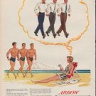 1950 Arrow Shirts Ad "A girl on vacation"