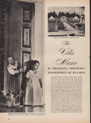 1950 The Villa Maser Article "Masterpiece of Illusion"