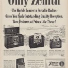 1950 Zenith Ad "Only Zenith"