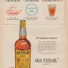 1950 Old Taylor Ad "Signed Sealed Delicious"