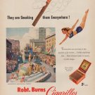 1950 Robt. Burns Cigarillos Ad "They are Smoking them"