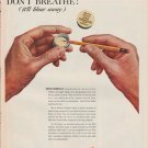 1952 Western Electric Ad "Don't Breathe"