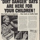 1952 Lava Soap Ad "Dirt Danger"