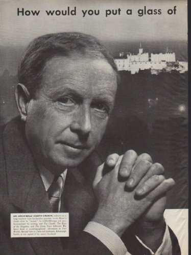 1952 Ballantine Ale Ad "A. J. Cronin"