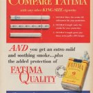 1952 Fatima Cigarettes Ad "Compare Fatima"