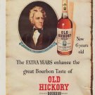 1952 Old Hickory Bourbon Ad "Extra Years"