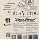 1952 RCA Victor Ad "Magic Monitor"