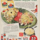 1954 A&P Stores Ad "Salad Supper Duet"