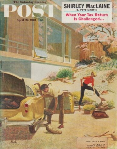 1961 Saturday Evening Post Cover Page "rock gardens"