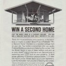 1961 Flintkote Ad "Win A Second Home"