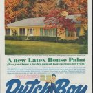 1961 Dutch Boy Paints Ad "Cape Cod Yellow"