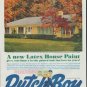 1961 Dutch Boy Paints Ad "Cape Cod Yellow"