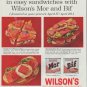 1961 Wilson's Canned Meats Ad "International Sandwich Fair"