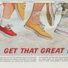 1961 Keds Shoes Ad "Great Keds Feeling"