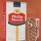 1961 Philip Morris Cigarettes Ad "tasty newcomer"