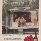 1961 Four Roses Whiskey Ad "The Good Life"