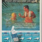 1961 Newport Cigarettes Ad "Newport refreshes while you smoke"