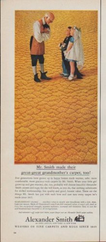 1961 Alexander Smith Carpets Ad "Mr. Smith"