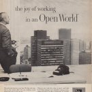 1961 L*O*F Glass Ad "Open World"
