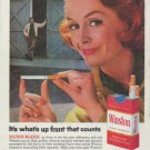 1961 Winston Cigarettes Ad "up front"