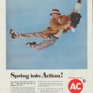 1958 AC Spark Plugs Ad "Spring into Action"