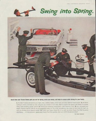 1958 Texaco Ad "Swing into Spring"
