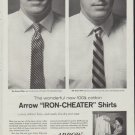 1958 Arrow Shirts Ad "Iron-Cheater"