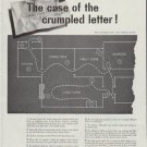 1958 Electric Light and Power Companies Ad "crumpled letter"