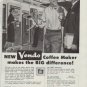 1958 Vendo Coffee Maker Ad "At last"