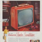 1958 Philco Television Ad "Brief Case"