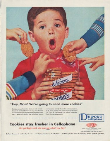 1958 Du Pont Ad "Hey, Mom"