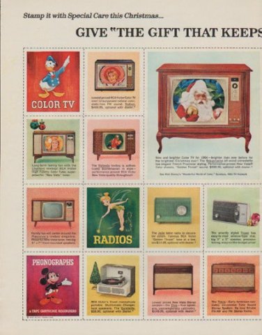 1963 RCA Victor Ad "The Gift That Keeps On Giving"