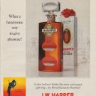 1963 I.W. Harper Bourbon Ad "handsome way"