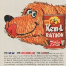1963 Ken-L Ration Dog Food Ad "Choicest Taste"