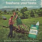 1963 Salem Cigarettes Ad "freshens your taste"