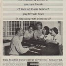 1963 Thomas Organ Ad "brighten up parties"