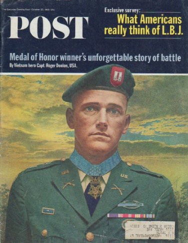 1965 Saturday Evening Post Cover Page "Capt. Roger Donlon"