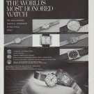 1965 Longines Watch Ad "The World's Most Honored Watch"