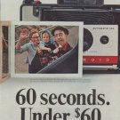 1965 Polaroid Ad "60 seconds"