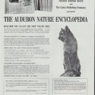 1965 The Audubon Nature Encyclopedia Ad "Exciting Reading"
