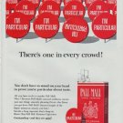 1965 Pall Mall Cigarettes Ad "There's one in every crowd!"