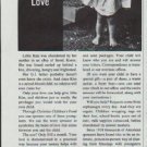 1965 Christian Children's Fund Ad "She Needs Your Love"