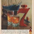1960 Seagram's Ad "calm hour"