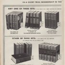 1960 Book-Of-The-Month Club Ad "valuable library sets"