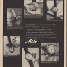 1960 Mido Watch Ad "If these tempt you"